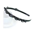 Multi-camada oco trançado feminino franja bandana cabeleireiro acessórios de ferro grampo de cabelo