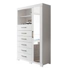 Multi-Cômoda Marabá 1.6 1 Porta e 6 Gavetas com Pés e Espelho - Santos Andirá Multi-Cômoda Marabá 1.6 1 Porta e 6 Gavetas com Pés e Espelho - Santos Andirá
