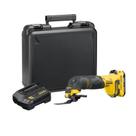 Multi ferramenta oscilante bateria 20v max carregador bivolt com 9 acessorios e maleta stanley sct500d1k-br