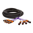 Multicabos 24 Vias com Conectores XLR Profissionais