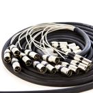 Multicabos Com Conector XLR 16 Vias Multisom Espaguetado 8 Metros