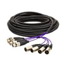 Multicabos Com Conectores XLR 4 Vias - Amphenol