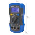 Multimetro Digital Profissional Exbom MD 180L Azul Display 3 1 2 com Iluminacao Beep e Data Hold