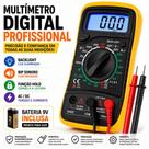 Multímetro Digital Profissional Portátil com Cabo Caneta Multi Medição Voltagem Display LCD Multímetro Digital Profissional Portátil com Cabo Caneta Multi Medição Voltagem Display LCD