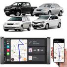 Multimídia 7 Polegadas Corolla Etios Hilux Rav4 MP5 Android-Auto/Carplay + Moldura