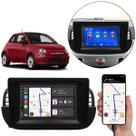 Multimídia 7 Polegadas Fiat 500 2010-2017 Android-Auto MP5 Bluetooth + Moldura
