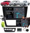 Multimídia 9" Polegadas Android Vw Gol Saveiro Voyage G6 + Moldura Painel + Câmera de Ré + Interface Comando de Volante