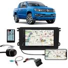 Multimídia Amarok Espelhamento Bluetooth USB SD Card + Moldura + Câmera Borboleta + Adaptador de Antena + Chicotes