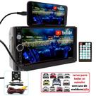 Multimídia Automotivo MP5 Com Tela de 7 Pol. Bluetooth USB 7010b + Câmera de Ré