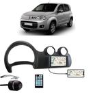 Multimídia Fiat Uno 2012 2013 2014 2015 Espelhamento Bluetooth USB SD Card + Moldura + Câmera Borboleta