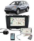 Multimídia Honda CRV 2007 2008 2009 2010 2011 Espelhamento Bluetooth USB SD Card + Moldura + Câmera Borboleta + Chicote + Adaptador de Antena