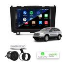 Multimídia MP10 CarPlay e Android Auto CRV 2007 até 2011