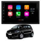 Multimídia MP5 7" Polegadas VW Polo Golf Fox Crossfox Bora CarPlay/Android Moldura Câmera de Ré
