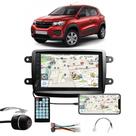Multimídia Renault Kwid Espelhamento Bluetooth USB SD Card + Moldura + Câmera Borboleta + Adaptador de Antena + Chicotes