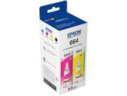 Multipack refil tinta epson t664 preto e coloridos - l355 / 395 / 495