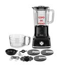 Multiprocessador Philco 9 Em 1 Glass Copo de Vidro Turbo 1700w