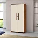 Multiuso 02 Portas Dacar Off White E Naturalle Carmolar