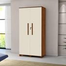 Multiuso 02 Portas Dacar Off White e Naturalle Carmolar