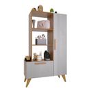 Multiuso 6213 80cm 1 Porta 1 Gaveta Freijo/Off White - Indekes