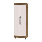 Multiuso / Armário / Roupeiro / organizador / Sapateira TEX com Chave 02 Portas e 05 Repartições Cor Jequitiba / Off White Multiuso / Armário / Roupeiro / organizador / Sapateira TEX com Chave 02 Portas e 05 Repartições Cor Jequitiba / Off White