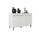 Multiuso Balcão Gabinete Manu 120cm 3 Portas C/Tampo - Ajl Móveis