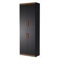 Multiuso Flex 4 Portas Preto/Nature - Potenza