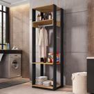 Multiuso Lavanderia Doha Preto Freijó Multiuso Lavanderia Doha Preto Freijó