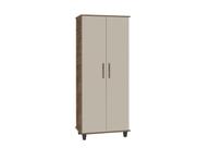 Multiuso Organizador LB 2 Portas Cor Canela / Off White