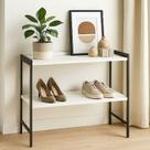 Multiuso Para Sala de Estar Londres 2 Prateleiras Estilo Industrial Em MDP e Ferro - JM3 Móveis