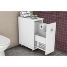Multiuso Quarto Balcão BCM116 c/ 1 Gaveta Branco - Movelbento