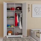 Multiuso Roupeiro 2 Porta Para Quarto Escritório Lavanderia