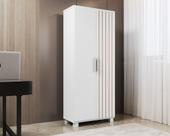Multiuso Sapateira Paris Com 2 Portas MDF Com Pé de Madeira Estilo Classico Design Moderno