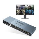 Multivisualizador HDMI KVM MT-VIKI 4K Quad 4x1 com PIP POP 4 PCs