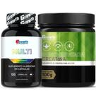 Multivitaminico 120 Caps + Creatina Pura 100g Growth
