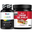 Multivitamínico 120 Caps + Creme Avelã Fit 500g Growth