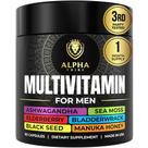 Multivitamínico Alpha Tribe para homens com óleo de semente preta Seamoss