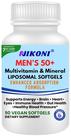 Multivitamínico Nikoni Masculino 50+ Vegano Lipossomal 90 Cápsulas Softgel