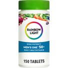 Multivitamínico Rainbow Light Men 50+ com vitamina C, D e zinco 150 comprimidos