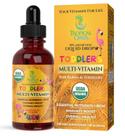 Multivitamínico Tropical Oasis USDA Organic com ferro 60 ml para crianças 1-3