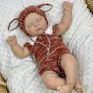 Muñeca Reborn Bebé GUESSBELLY 50 cm con Venas Visibles y 1,35 kg