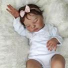 Muñeca Reborn GUESSBELLY Realista de 50 cm, Dormida, de Vinilo Suave