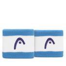 Munhequeira Head Curta 2.5 Branca e Azul Claro - Com 2 Unidades Munhequeira Head Curta 2.5 Branca e Azul Claro - Com 2 Unidades