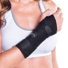 Munhequeira Kestal Neosoft Bilateral com Tala e Ajustável Preta