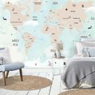 Mural Mapa Mundi Infantil