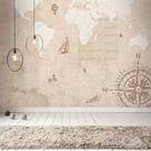 Mural Mapa Mundi Vintage