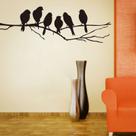 Mural Parede Pássaros Galho Minimalista Decoração Nórdica Preto Fosco Adesivo Qualidade Profissional Mural Parede Pássaros Galho Minimalista Decoração Nórdica Preto Fosco Adesivo Qualidade Profissional