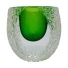 Murano mini vaso vidro 8x7x7,8cm verde -L Hermitage