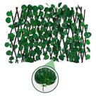 Muro Inglês Treliça Jardim Horizontal Painel C/Folhas 2m Muro Inglês Treliça Jardim Horizontal Painel C/Folhas 2m