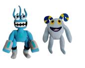 My Singing Monsters Kit 2 pelúcias Cornocelo e Wubbox Gelo