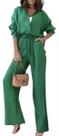 N-H0501-Conjunto Feminino Pantalona Camisão Social Elegante Branco